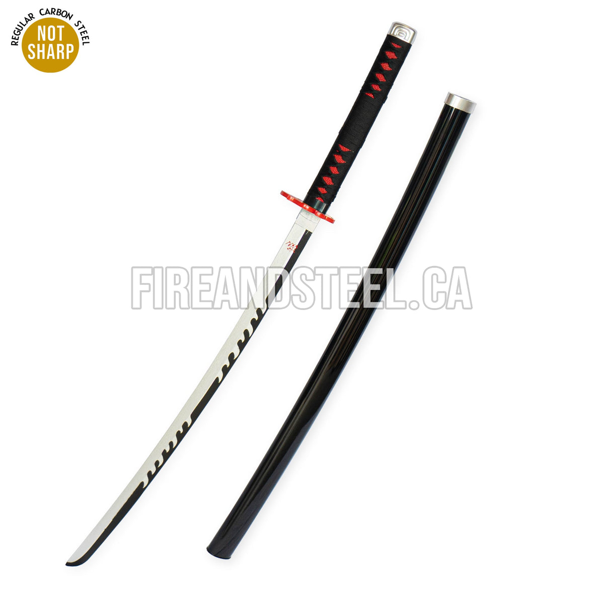 Demon Slayer Tanjiro Kamados Nichirin Blade - Carbon Steel Blade, Wooden  Handle - Length 37 1/2