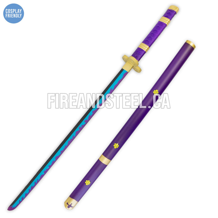 ONE PIECE - Katana of Roronoa Zoro - Enma - Purple - PU FOAM Cosplay  Version 