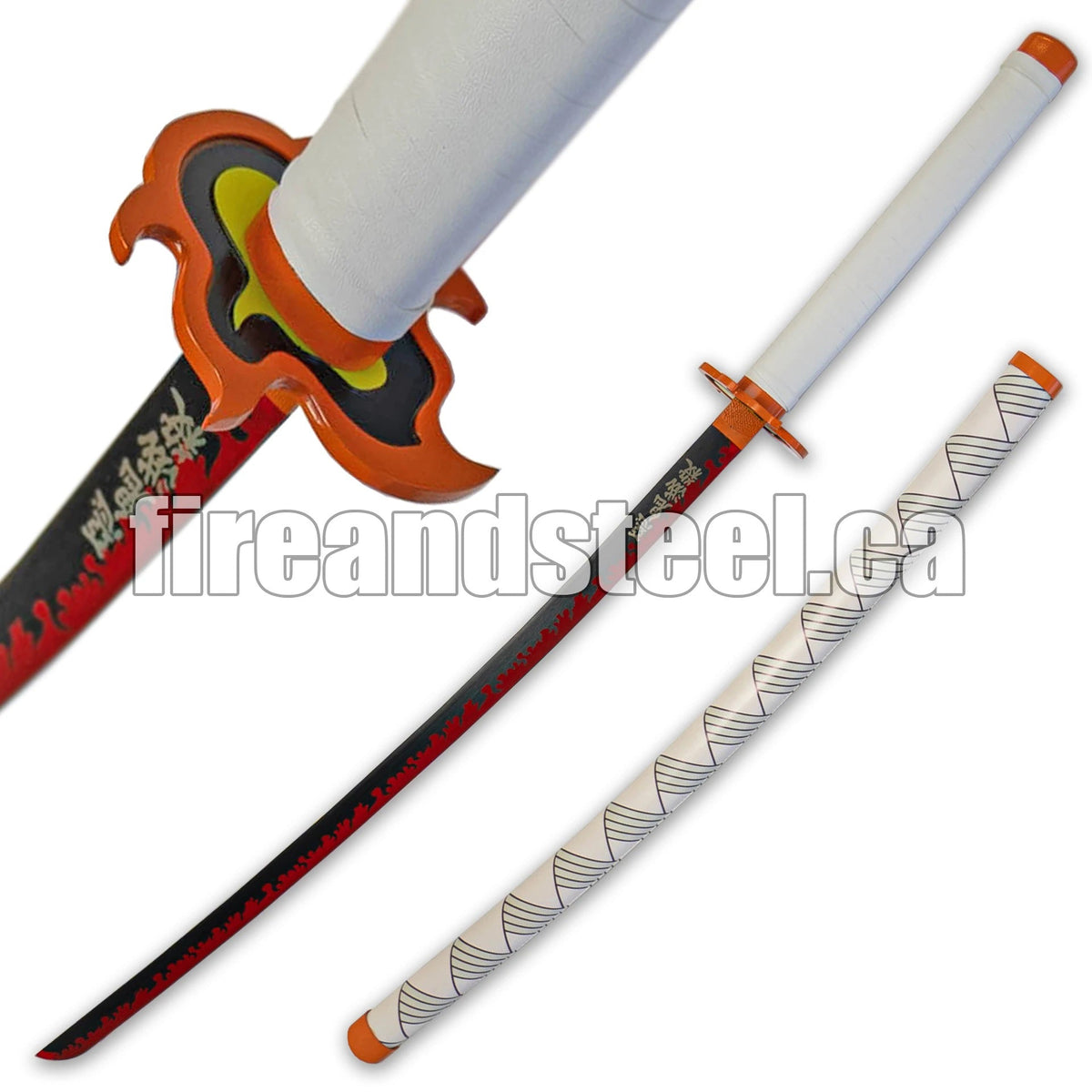 40 ABS Plastic Blade Rengoku Kyojuro Nichirin Katana Samurai Sword Demon  Anime