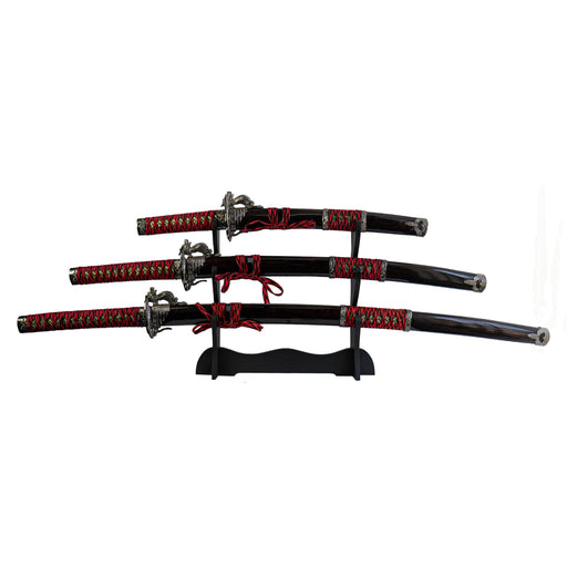 Fire and Steel - Red Dragon 3-Sword Set - Fire and Steel