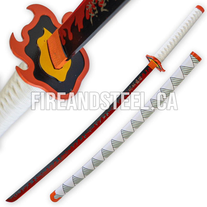Demon Slayer - Kyojuro Rengoku's Red Nichirin Blade (2nd Ed) - Fire and Steel