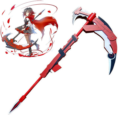 RWBY - Ruby Rose's "Crescent Rose" Scythe (Wood) - Fire and Steel