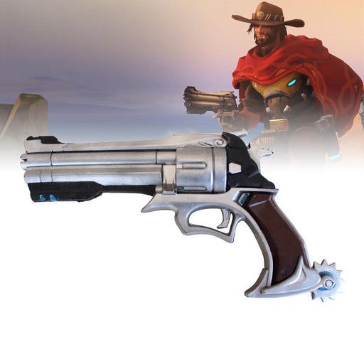 Overwatch - McCree's Peacekeeper Gun (High Density Foam) - Fire and Steel