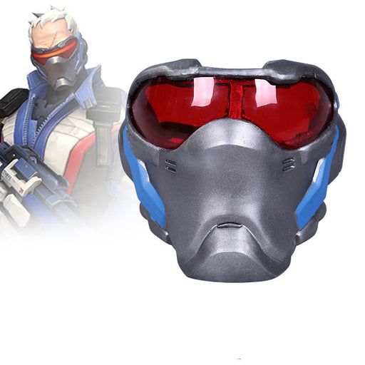 Overwatch - Soldier: 76's Mask (High Density Foam) - Fire and Steel