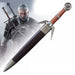 The Witcher - Wolf School - Geralt's Silver Sword (Dagger Miniature) - Fire and Steel