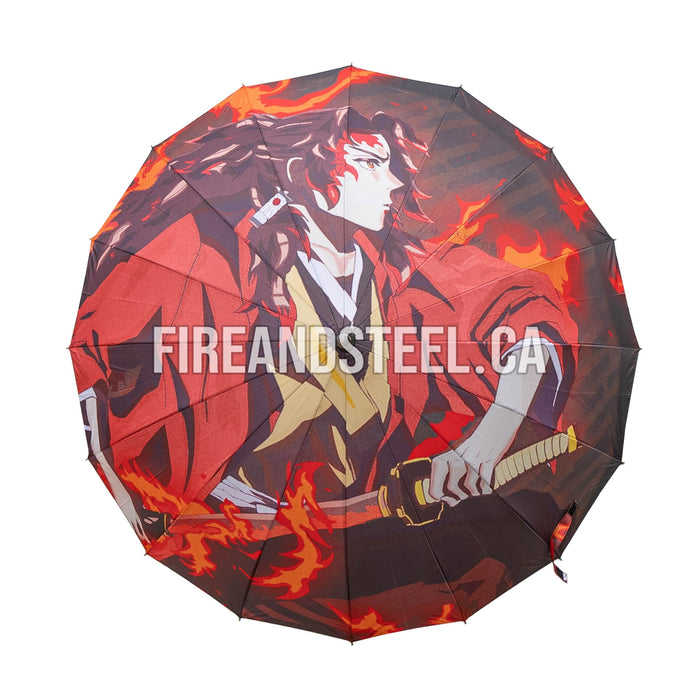 Demon Slayer - Yoriichi Tsugikuni's Red-Black Nichirin Katana Umbrella (Yoriichi Umbrella)