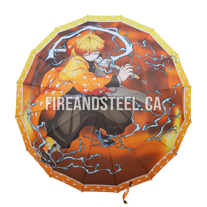 Demon Slayer - Zenitsu Agatsuma's Yellow Nichirin Katana Umbrella (Zenitsu Umbrella)
